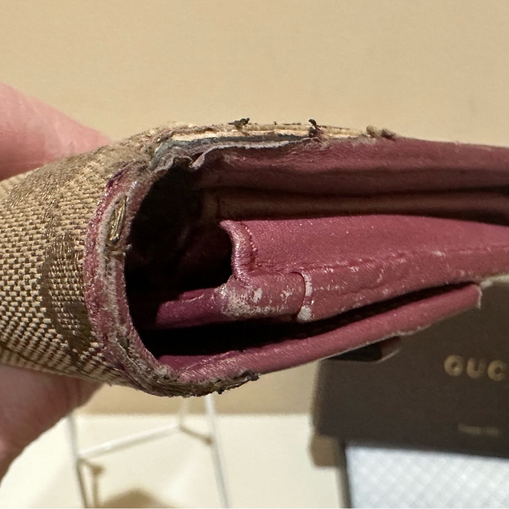 Gucci Interlocking G Webbed Long Wallet W/Box - image 4